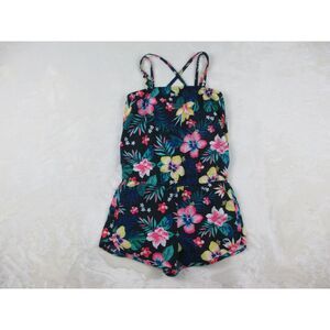 Abercrombie & Fitch Romper Girls‎ Size 13/14 Blue Floral Pool To Play Kids Youth